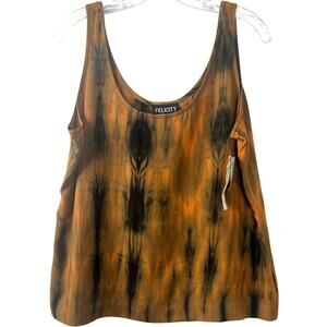 Felicity NWT Women's Vintage Tie Dye Tank Top Grunge Goblin Core Y2K Size Large